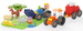 Klocki konstrukcyjne Mini Waffle Farmer Traktory i Wypasiona Łąka 110 elementów Marioinex
