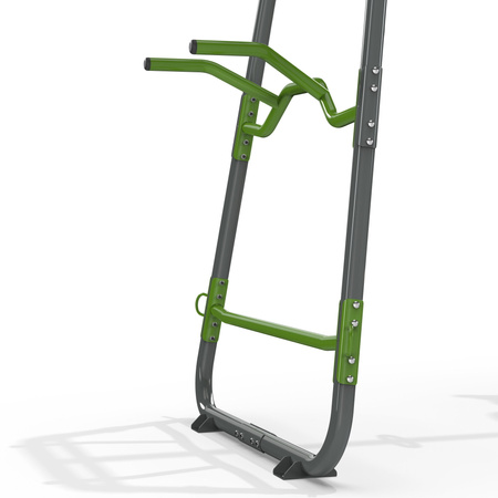 Siłownia Fitness GetSet PS610 Stacja treningowa siłowa gimnastyczna Stanowisko do ćwiczeń: drążki, ławka, stojak, worek, lina, drabinka, kółka