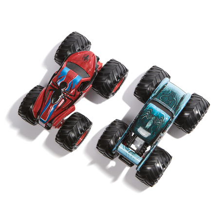 Monster Jam 2 pojazdy Monster Truck 1:64 Venom i Amazing Spider-Man