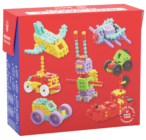 Klocki konstrukcyjne Mini Waffle zestaw Konstruktor Majster 200 elementów Marioinex