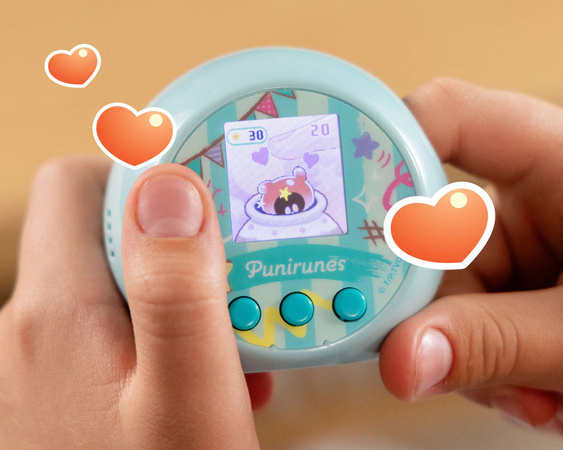 Punirunes Zwierzątko Cyfrowe Do Opieki Squishy Interaktywna Sensoryczna Gra gra elektroniczna Spin Master