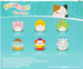 Zestaw 6 mini maskotek Micromallows Squishmallows 