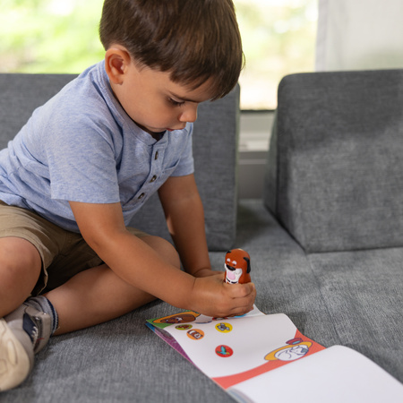 Stempel Z Naklejkami Pieski Zestaw Książeczka 300 szt. Sticker Wow Melissa Doug