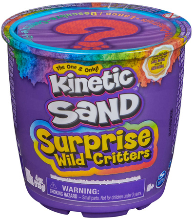 Kinetic Sand Surprise Wild Critters - 2 szt zestaw niespodzianka - piasek, foremka, figurka