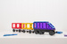 CONNETIX Rainbow Transport Pack Kreatywne klocki magnetyczne 50 elementów