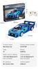 Klocki konstrukcyjne CaDA Zdalnie sterowany samochód Auto wyścigowe Wyścigówka Pojazd RC Blue Race Car Dual Mode 325 elementów