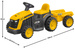 EVO Traktor JCB auto pojazd na akumulator dla dziecka z przyczepą