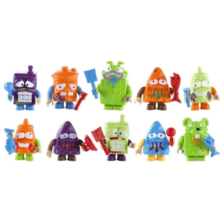 Zestaw COBI Trash Pack Seria 2 Brix Kolekcjonerskie figurki 10 szt. z efektem świecenia w ciemności