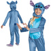 Purse Pets Disney Lilo i Stitch Interaktywna Torebka z ruchomymi oczami z dźwiękiem + strój karnawałowy Stitch kostium przebranie 127-136 cm (7-8 lat) Kigurumi