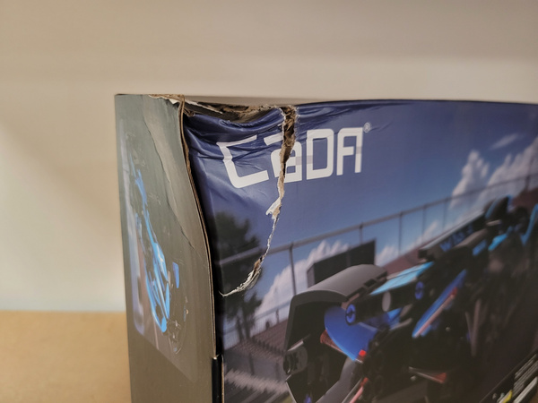 OUTLET Klocki konstrukcyjne CaDA wyścigówka Samochód wyścigowy zdalnie sterowany Bluefire Specter Auto 421 USZKODZONE OPAKOWANIE