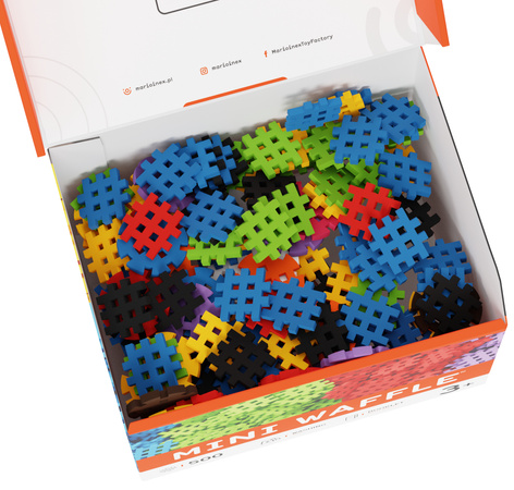 Klocki konstrukcyjne Mini Waffle zestaw 500 elementów Marioinex
