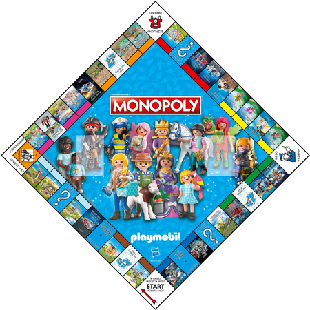 OUTLET Monopoly Towarzyska Gra Planszowa Rodzinna Playmobil wersja polska NIEPEŁNY KOMPLET