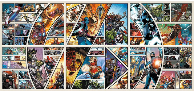 Puzzle Trefl 9000 Avengers Marvel Comic Universe UFT + plakat