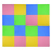 Humbi mata piankowa puzzle piankowe fitness wodoodporne pod basen 16 szt. kolorowa 240 x 240 x 1 cm