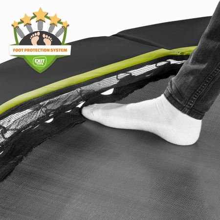 Trampolina ogrodowa z siatką zabezpieczającą Sillhouette 244 cm czarna