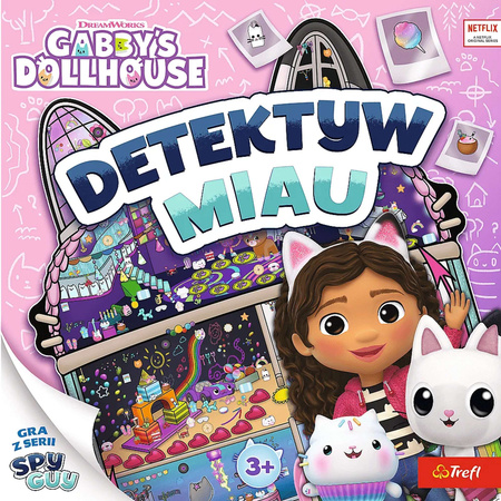 Trefl Gra Detektyw Miau Koci Domek Gabby Gabby's Dollhouse Rodzinna Planszowa Towarzyska