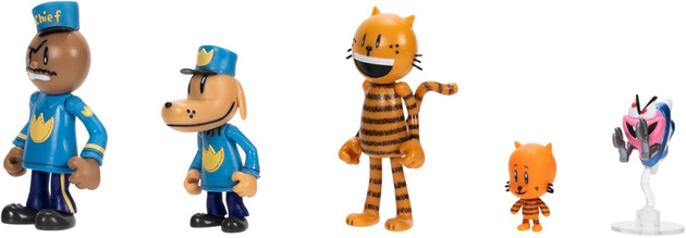 Dog Man Zestaw 5 Figurek kolekcjonerskich 3-8 cm Figurka z Bajki