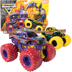 Monster Jam 2 pojazdy Monster Truck 1:64 The Sentinels i Wolverine