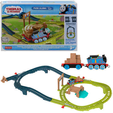 Tomek i Przyjaciele Zestaw Torów Dostawa do Doków + lokomotywa Tomek 17 elementów