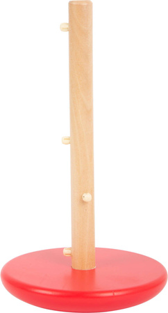 Drewniana tęczowa układanka wieża