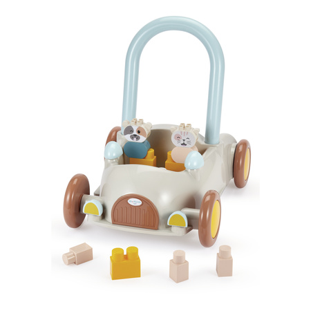 Zestaw Pchacz Autko z Klockami 17 Elementów Krowa Kotek