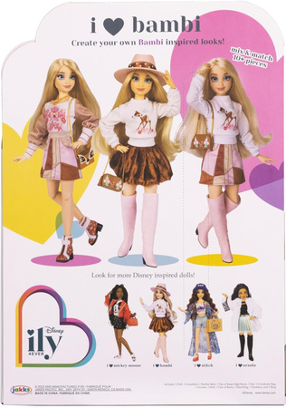 Disney ILY 4ever modna lalka z motywem Bambi i zestawem akcesoriów 30 cm