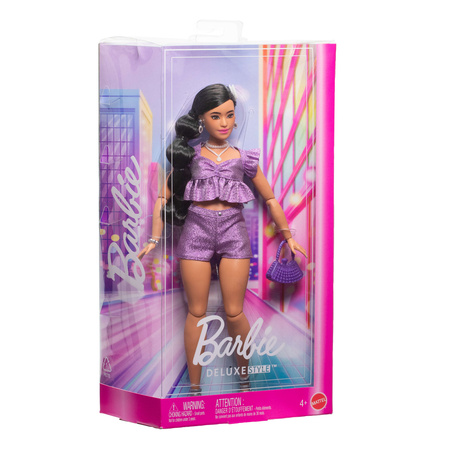 Barbie Lalka Kolekcjonerska Deluxe Style w fioletowym komplecie nr 8
