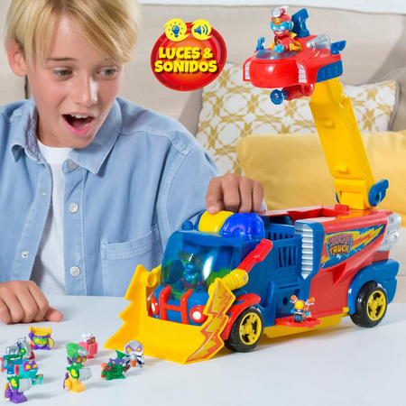 SuperThings Rescue Truck 2W1 Auto Ratownicza Ciężarówka + Figurka Kolekcjonerska Światło Dźwięk