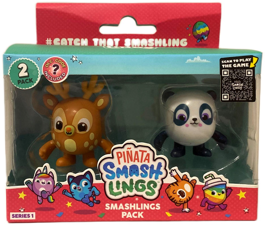 Zestaw Pinata SmashLings 2 losowe figurki stworki Smashlings Pack