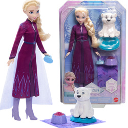 Lalka Elsa Disney zestaw Frozen Kraina Lodu + mały niedźwiadek