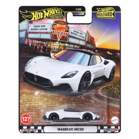 Hot Wheels Premium Boulevard auto Maserati MC20 7 cm