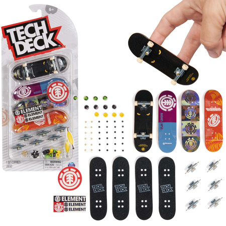 Fingerboard Zestaw Deskorolki 4pak Do Złożenia Element + Akcesoria Tech Deck