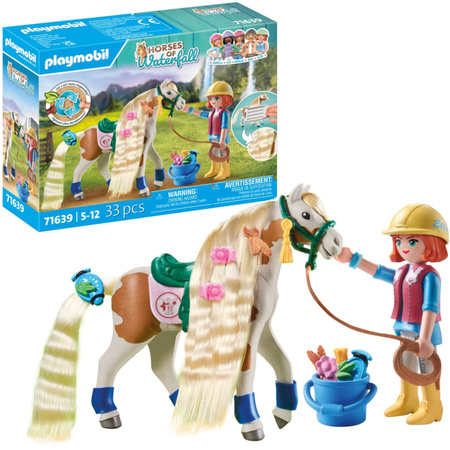 Playmobil Horses of Waterfall Zestaw Ellie z koniem 33 elementy