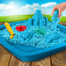 Kinetic Sand Piasek kinetyczny zestaw do budowy zamku niebieski 454 g