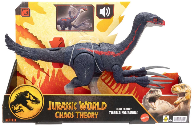 Jurassic World Figurka Dinozaur Therizinosaurus Interaktywny z Dźwiękiem 35 Cm