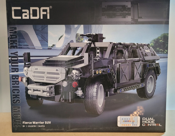 OUTLET Klocki Konstrukcyjne CaDA Samochód Terenowy Sterowane Auto RC Fierce Warrior SUV 561 el. Dual Mode USZKODOZNE OPAKOWANIE