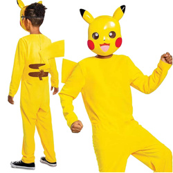 OUTLET Strój karnawałowy Pokemon Pikachu kostium żółte przebranie Kigurumi 127-136 cm (7-8 lat) WADLIWY