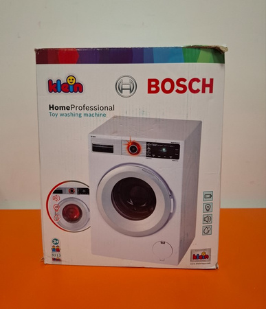 OUTLET Duża Pralka Bosch dla dzieci z przepływem wody światłem dźwiękiem Klein USZKODZONE OPAKOWANIE