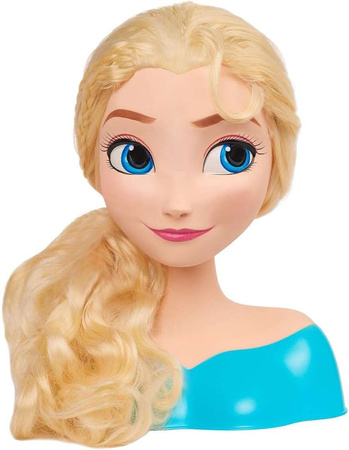 Lalka Głowa do czesania i stylizacji włosów Księżniczka Disney Elsa Kraina Lodu +szczotka