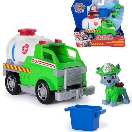 Psi Patrol Fire Rescue Rocky Pojazd Ratunkowy Cysterna + Figurka