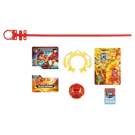Bakugan Specjalny atak Special Attack Dragonoid Wirująca figurka akcji pierścień + karty Spin Master