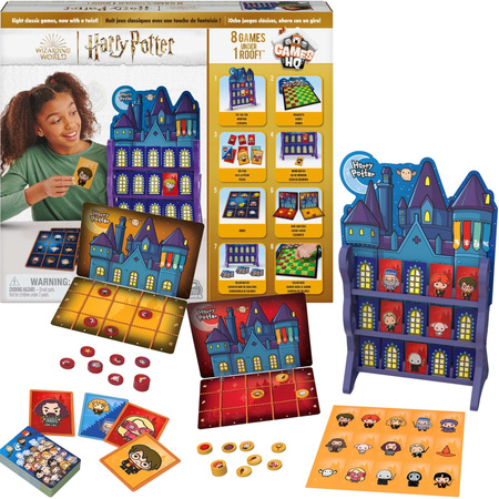 Harry Potter 8 Gier Planszowych + Magiczna Różdżka Hermiony Granger