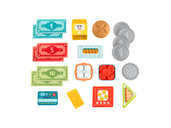 Edukacyjna zabawka z dźwiękami zestaw kasa + sklep Kupuj i skanuj