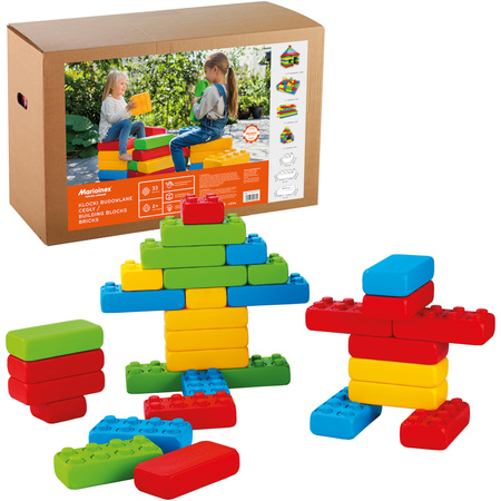 Klocki konstrukcyjne Cegły zestaw 33 elementy Marioinex