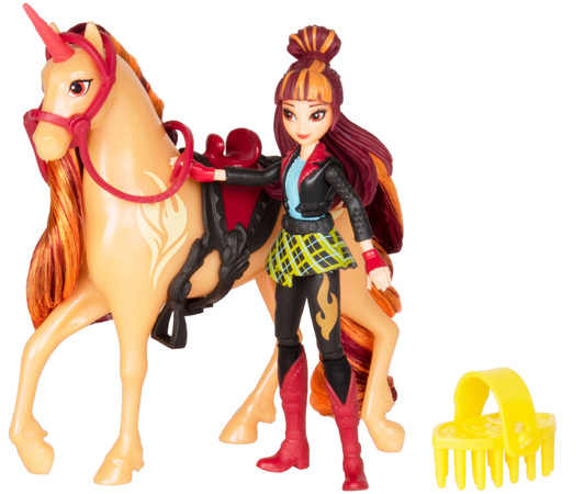 Unicorn Academy Akademia Jednorożców Zestaw Figurki Valentina & Cinder dziewczyna i jednorożec + akcesoria