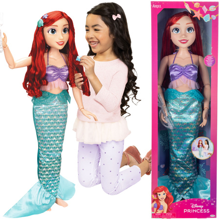 Lalka Disney Princess Księżniczka Arielka Mała Syrenka lalka 81 cm
