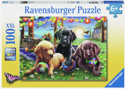 OUTLET Ravensburger Puzzle 100 XXL Piknik Szczeniaczków PO ZWROCIE