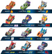 T-Racers Mix'N Race Samochodziki Wyścigowe zestaw 3 pojazdów