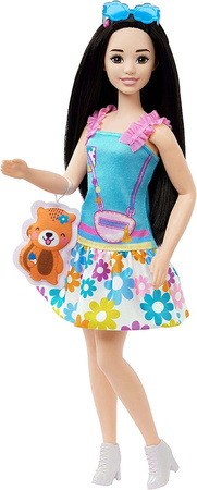 Barbie lalka Moja pierwsza Barbie szatynka duża 34 cm