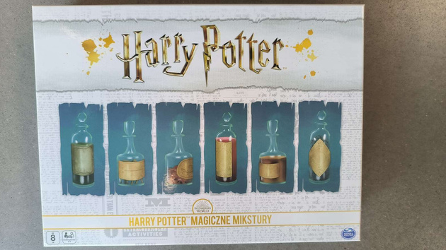 OUTLET Harry Potter Magiczne mikstury Towarzyska Rodzinna Gra Planszowa eliksiry Polski NIEKOMPLETNA